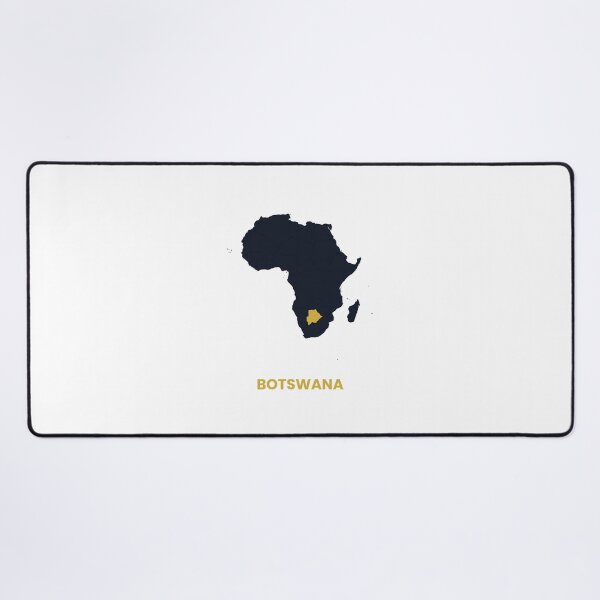 Item preview, Botswana Highlighted on Africa Map Print designed and sold by Whoopau.
