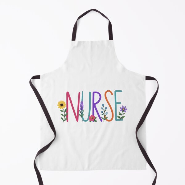 Item preview, NURSE Delicate Floral Lettering designed and sold by YNELENT.