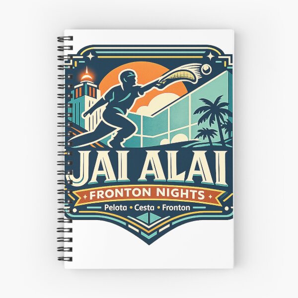 Item preview, Jai Alai Fronton Nights – Vintage Retro Sports Art designed and sold by Past in Threads.