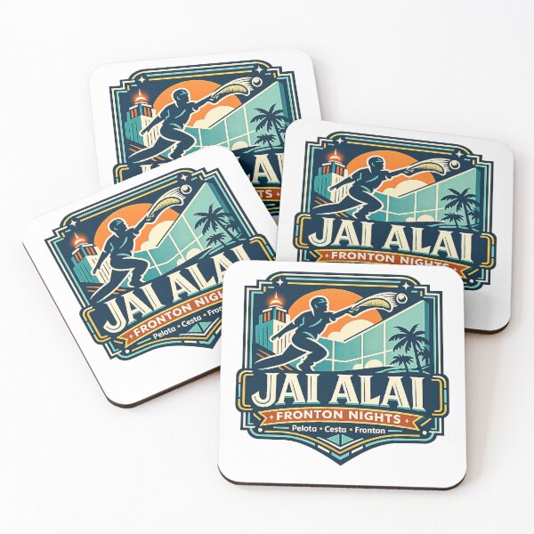 Item preview, Noches de Jai Alai Fronton – Arte deportivo retro vintage designed and sold by Past in Threads.