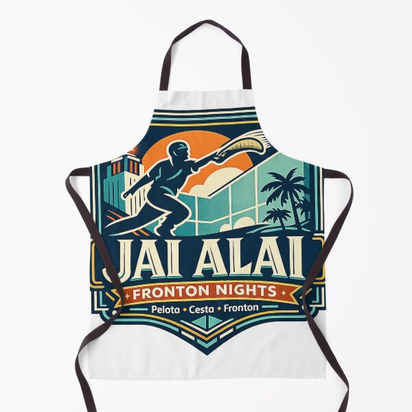 Item preview, Jai Alai Fronton Nights – Vintage Retro Sports Art designed and sold by Past in Threads.