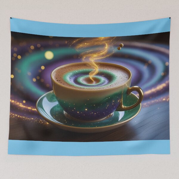 Item preview, Magical Cosmic Coffee Cup with Glowing Galaxy Swirl. designed and sold by fbtrisha.
