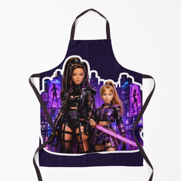 Item preview, Cyberpunk Mother Daughter Duo designed and sold by Moxie-Cat-Universe.