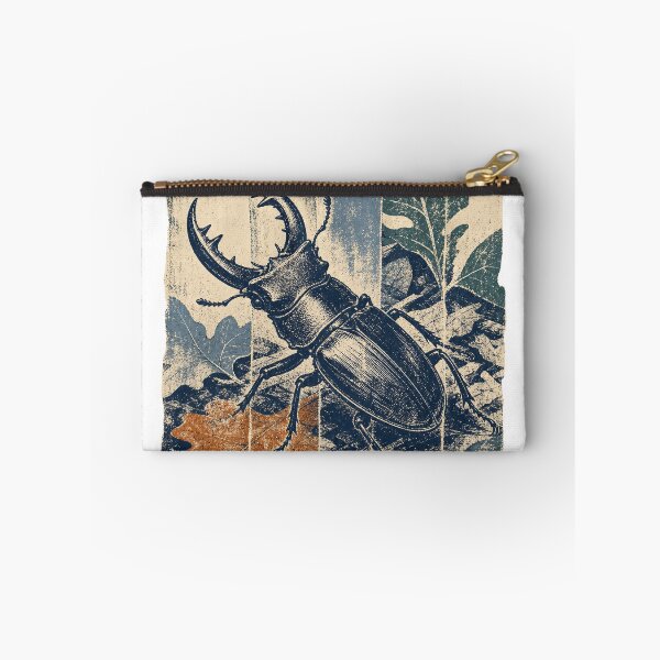Item preview, Stag Beetle on the Forest Floor Wild Animal Wildlife Painting designed and sold by VisualArtsOasis.