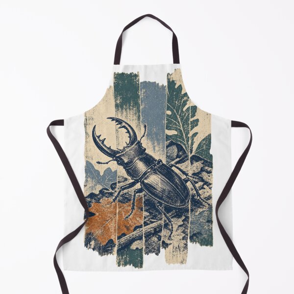 Item preview, Stag Beetle on the Forest Floor Wild Animal Wildlife Painting designed and sold by VisualArtsOasis.