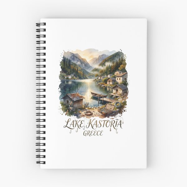 Item preview, Lake Kastoria Greece Fishing Travel Sticker designed and sold by Imaginarium of Chaos falcon88 .