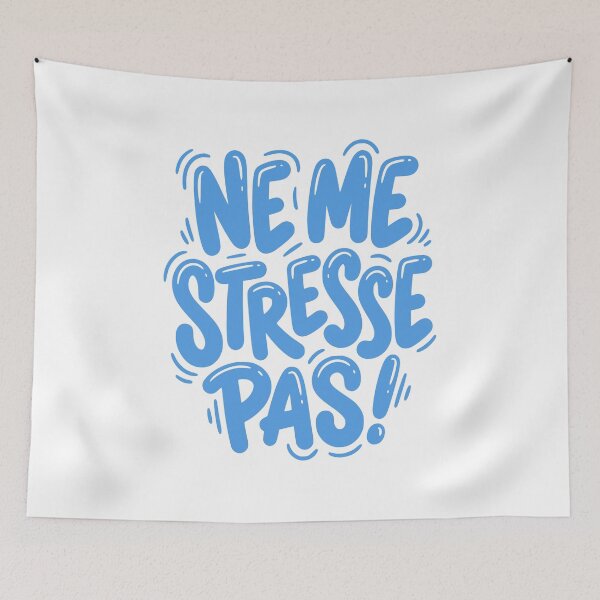 Item preview, Ne Me Stresse Pas French Funny Graffiti Style designed and sold by AntiqueImages.