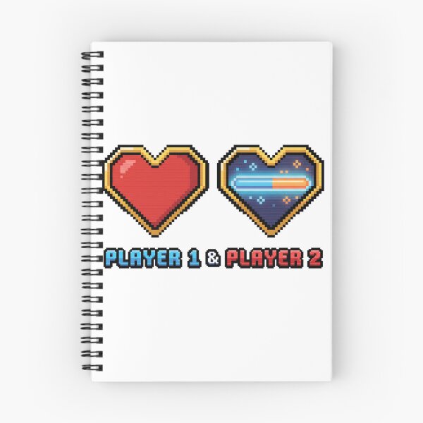 Item preview, Player 1 Player 2 Pixel Heart Gamer Couple designed and sold by BobbyTee Merch.