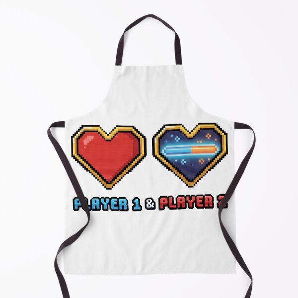 Item preview, Player 1 Player 2 Pixel Heart Gamer Couple designed and sold by BobbyTee Merch.