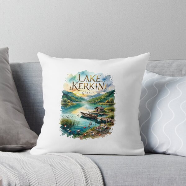 Item preview, Lake Kerkini Greece Fishing Travel Sticker designed and sold by Imaginarium of Chaos falcon88 .