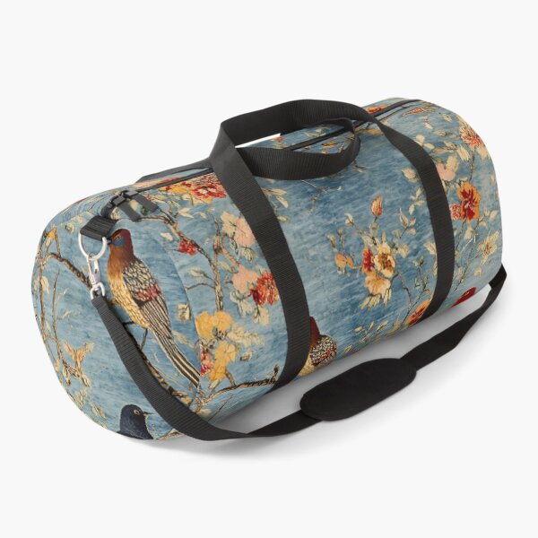 Item preview, Chinese Oriental Bird Floral Tapestry Vintage Textile Pattern designed and sold by GrinGalore.