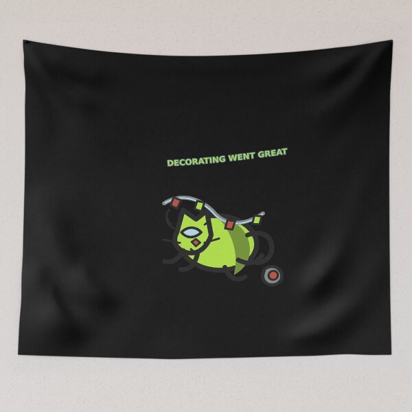 Item preview, Decorating Went Great Cat designed and sold by ChaosColorCo.
