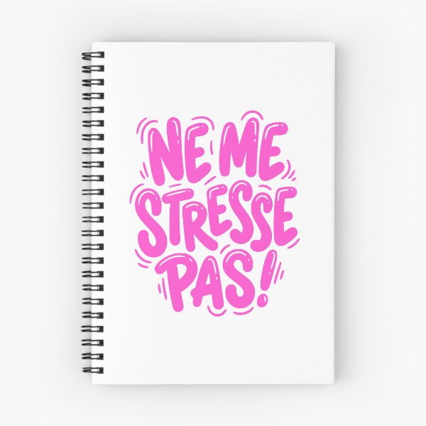 Item preview, Ne Me Stresse Pas French Funny Pink Embrace Calm designed and sold by AntiqueImages.