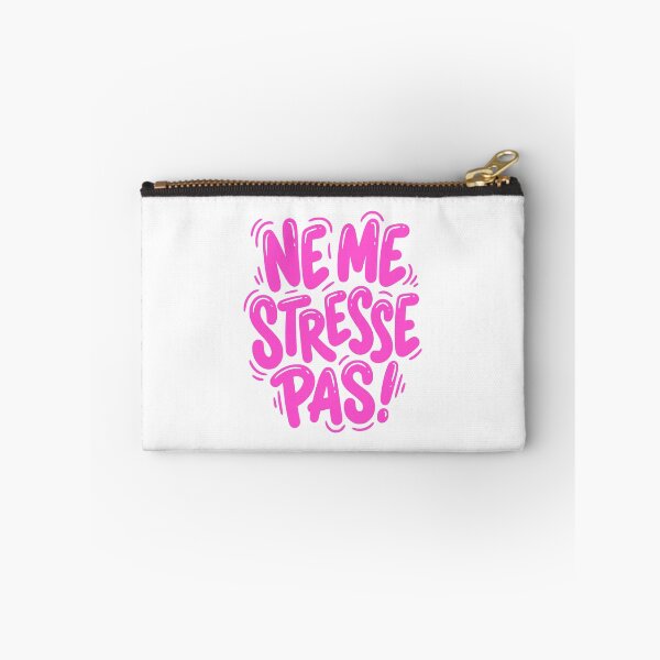 Item preview, Ne Me Stresse Pas French Funny Pink Embrace Calm designed and sold by AntiqueImages.