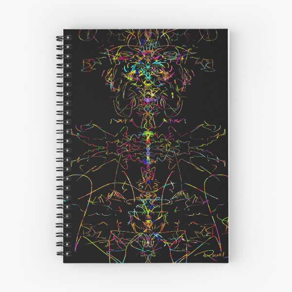 Item preview, Authenticated Neon Entity - Hand-Drawn Abstract Art with Unique Color Hash designed and sold by Outlet Raloel.