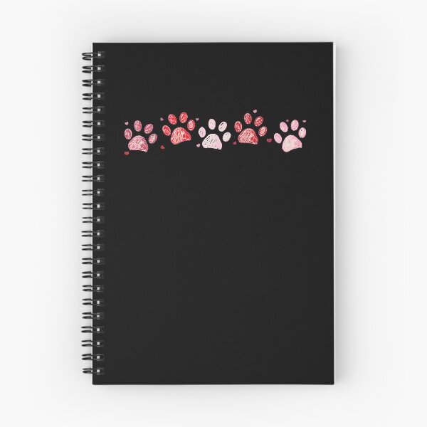 Item preview, Cute Paw Print Pattern Red Pink Hearts Graphic designed and sold by GiaoCalonas.