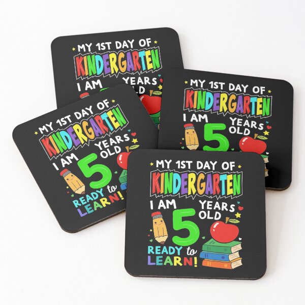 Item preview, My First Day of Kindergarten 1st Day of School Boys Girls T-Shirt designed and sold by ChockletBoy.