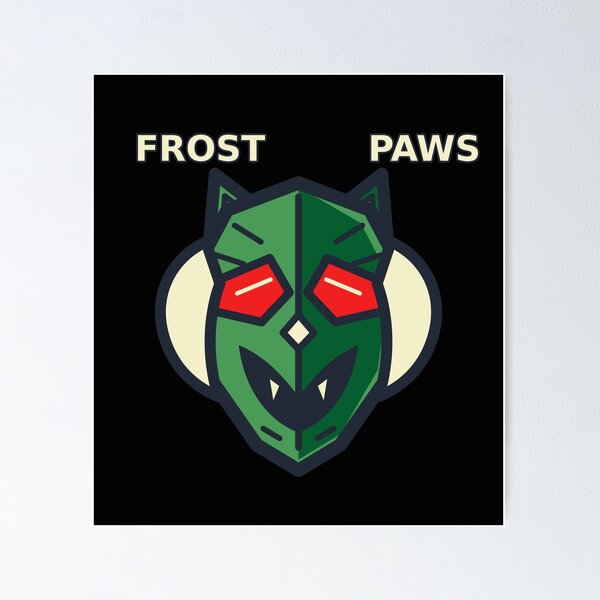 Item preview, Frost Paws Winter Guardian designed and sold by ChaosColorCo.