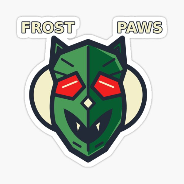 Item preview, Frost Paws Winter Guardian designed and sold by ChaosColorCo.