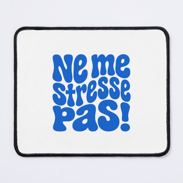 Item preview, Ne me stresse pas French Cool Retro 70s Style designed and sold by AntiqueImages.