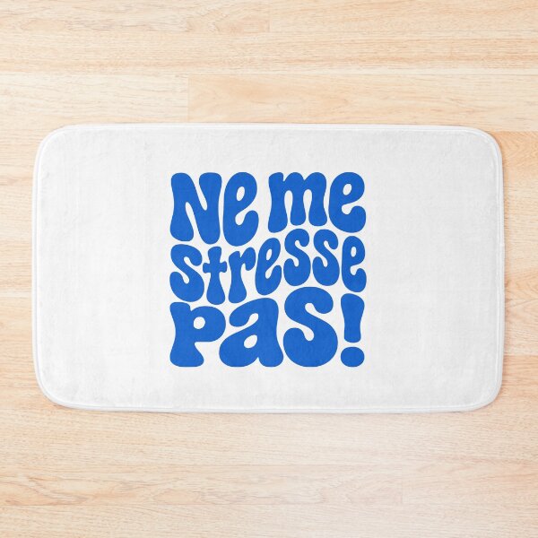 Item preview, Ne me stresse pas French Cool Retro 70s Style designed and sold by AntiqueImages.