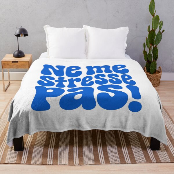 Item preview, Ne me stresse pas French Cool Retro 70s Style designed and sold by AntiqueImages.