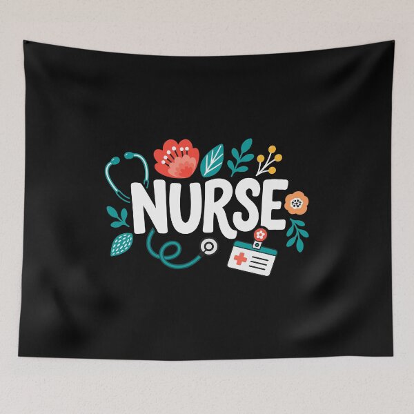 Item preview, NURSE Medical Icon Typography designed and sold by YNELENT.