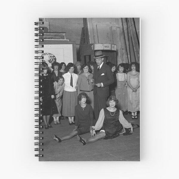 Item preview, Split decision, hilarious 1925 flappers doing splits black and white fine art photograph designed and sold by Astrid Arkhangelsky.