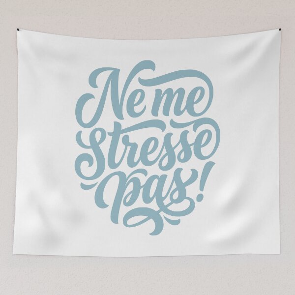 Item preview, Ne me stresse pas French Office or Gym Humor designed and sold by AntiqueImages.
