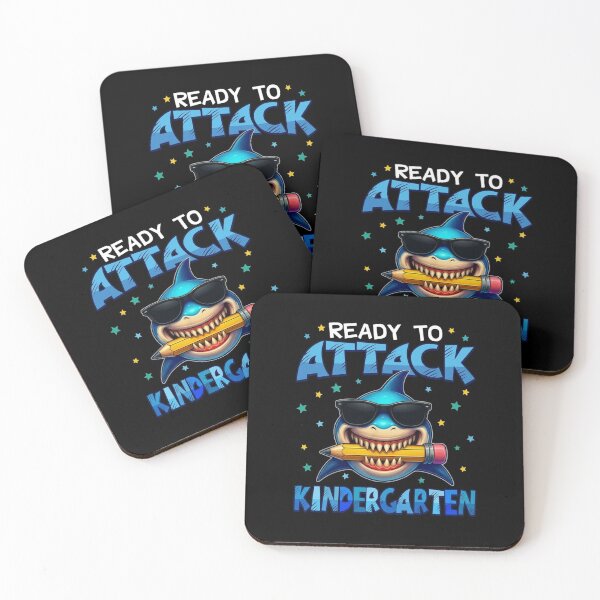 Item preview, Ready to Attack Kindergarten Shark First Day of School Boys T-Shirt designed and sold by ChockletBoy.