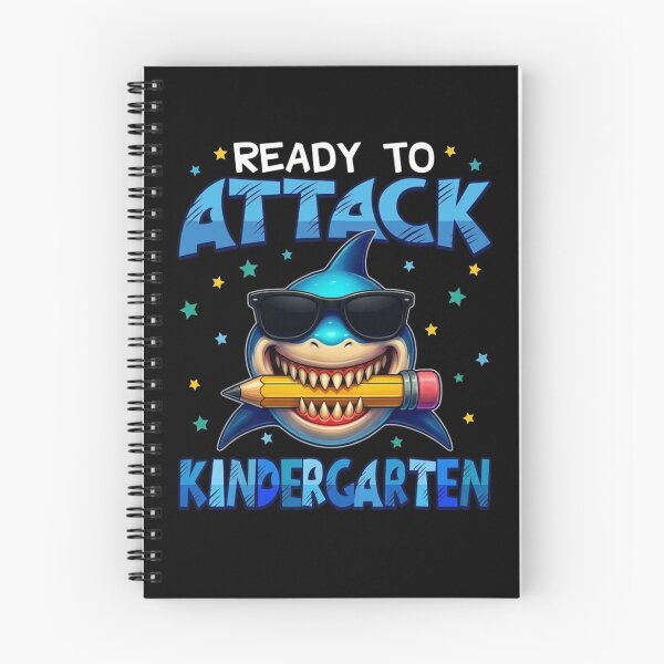 Item preview, Ready to Attack Kindergarten Shark First Day of School Boys T-Shirt designed and sold by ChockletBoy.