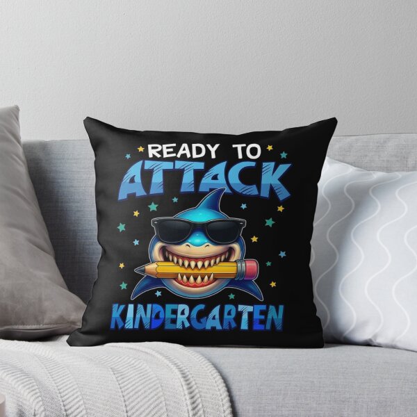 Item preview, Ready to Attack Kindergarten Shark First Day of School Boys T-Shirt designed and sold by ChockletBoy.
