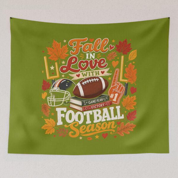 Item preview,  Fall in Love with Football Season designed and sold by Pixel-Lair.