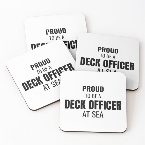 Item preview, Proud to be a Deck Officer at Sea (Black) designed and sold by ShipCrewNation.