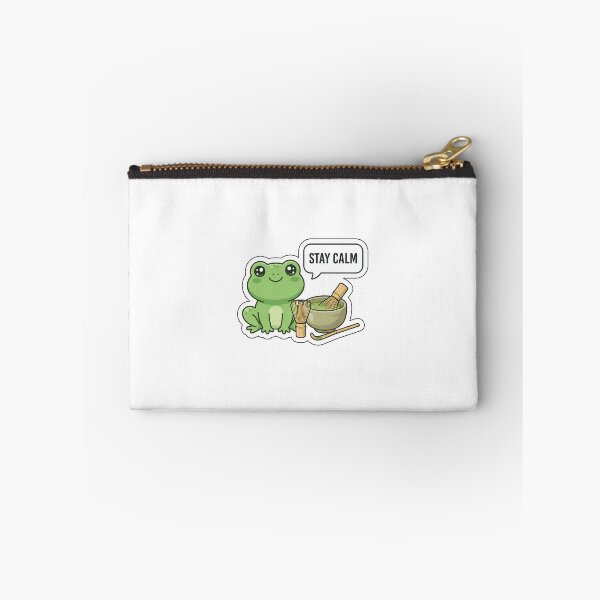 Item preview, Matcha Made in Heaven - Cute Green Frog with Matcha Tea Sticker with Text designed and sold by SimpleP.