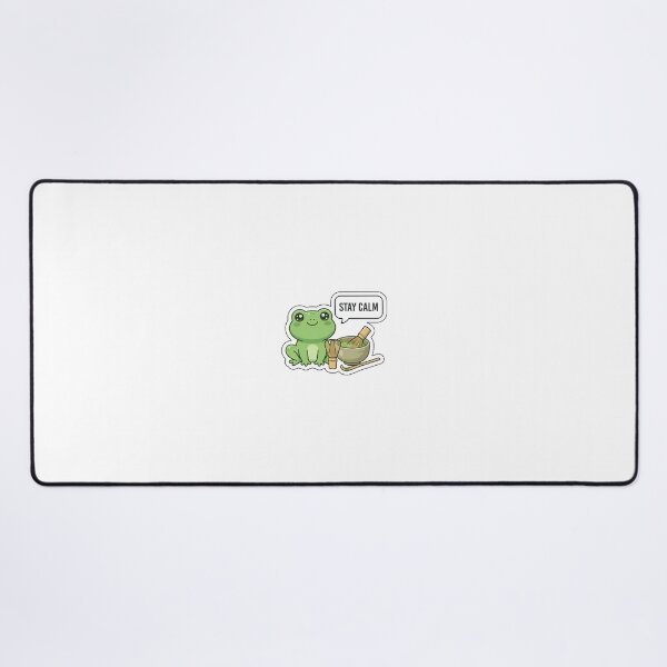 Item preview, Matcha Made in Heaven - Cute Green Frog with Matcha Tea Sticker with Text designed and sold by SimpleP.