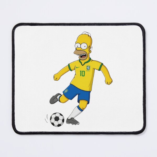 Item preview, Homer Simpson Soccer Player Brazil Jersey Number 10 designed and sold by annaarthk.