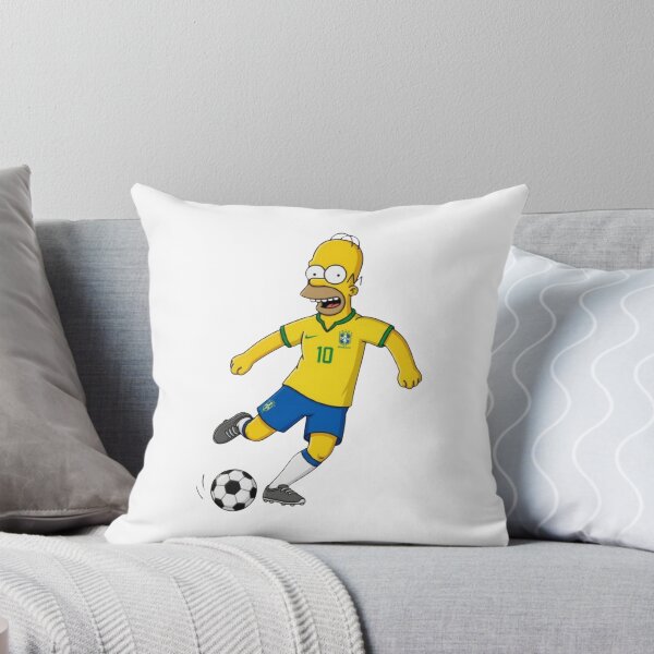 Item preview, Homer Simpson Soccer Player Brazil Jersey Number 10 designed and sold by annaarthk.