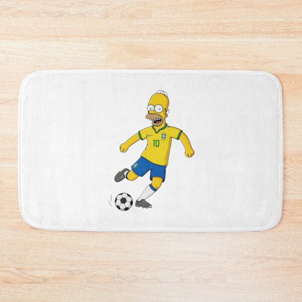Item preview, Homer Simpson Soccer Player Brazil Jersey Number 10 designed and sold by annaarthk.