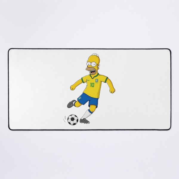 Item preview, Homer Simpson Soccer Player Brazil Jersey Number 10 designed and sold by annaarthk.