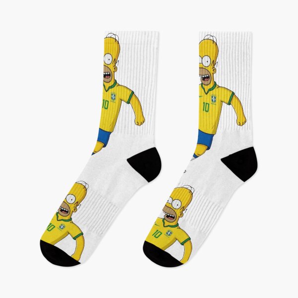 Item preview, Homer Simpson Soccer Player Brazil Jersey Number 10 designed and sold by annaarthk.