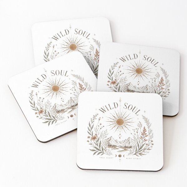 Item preview, Wild Soul Boho Mountain Sun Botanical Art designed and sold by Vexa Tees.
