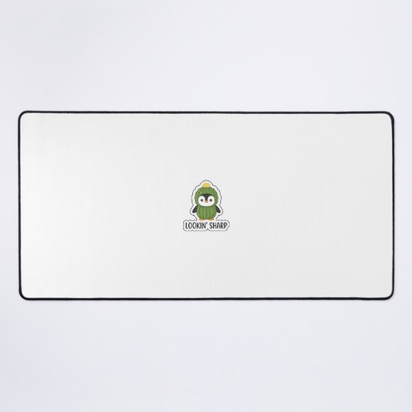 Item preview, Lookin' Sharp Today - Cute Penguin in Cactus Costume Sticker with Text designed and sold by SimpleP.