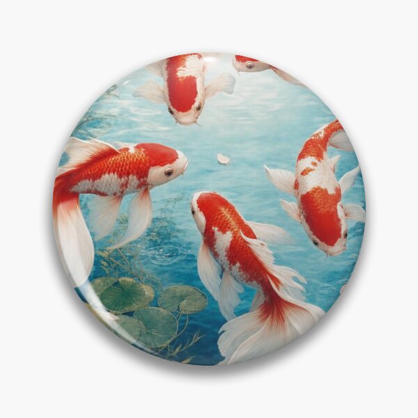 Item preview, Japanese Koi Fish and Sakura Pond – Elegant Japanese Garden Art designed and sold by vekotpu.