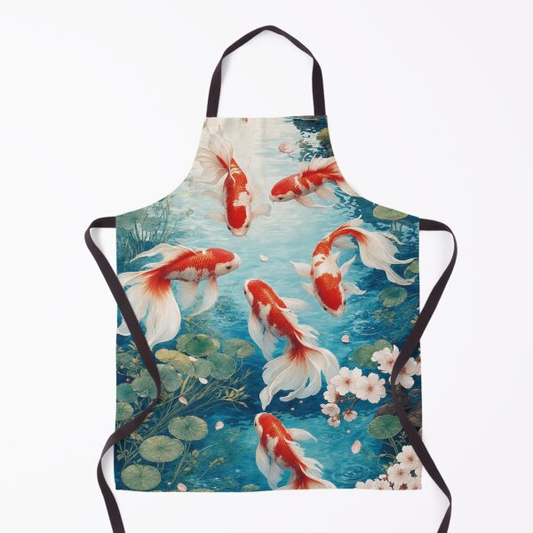 Item preview, Japanese Koi Fish and Sakura Pond – Elegant Japanese Garden Art designed and sold by vekotpu.