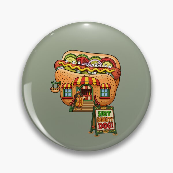 Item preview, Hot Diggity Dog – Funny Hot Dog Shop designed and sold by Aimetoi.