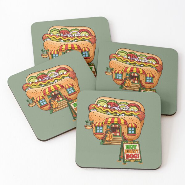 Item preview, Hot Diggity Dog – Funny Hot Dog Shop designed and sold by Aimetoi.