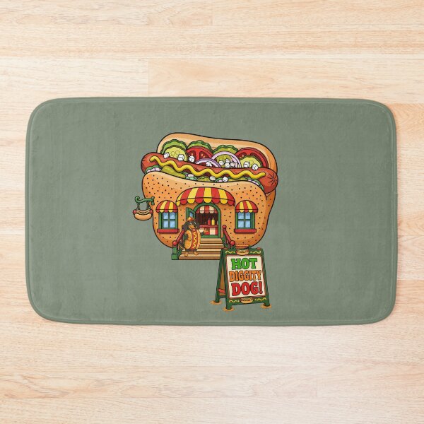 Item preview, Hot Diggity Dog – Funny Hot Dog Shop designed and sold by Aimetoi.