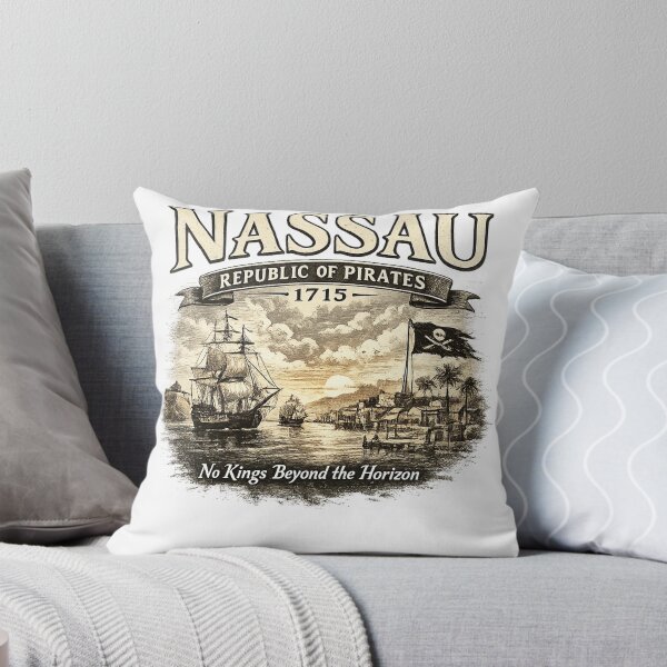 Item preview, Nassau Republic of Pirates 1715 – No Kings Beyond the Horizon  designed and sold by Past in Threads.