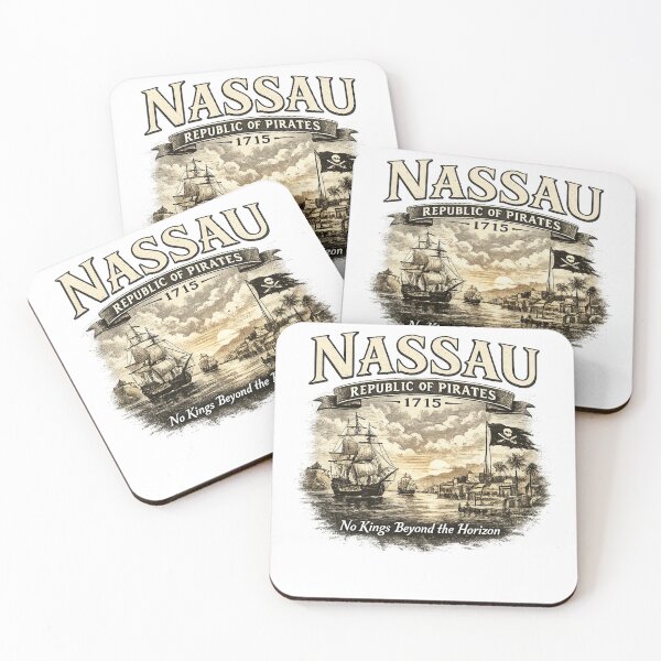 Item preview, Nassau Republic of Pirates 1715 – No Kings Beyond the Horizon  designed and sold by Past in Threads.